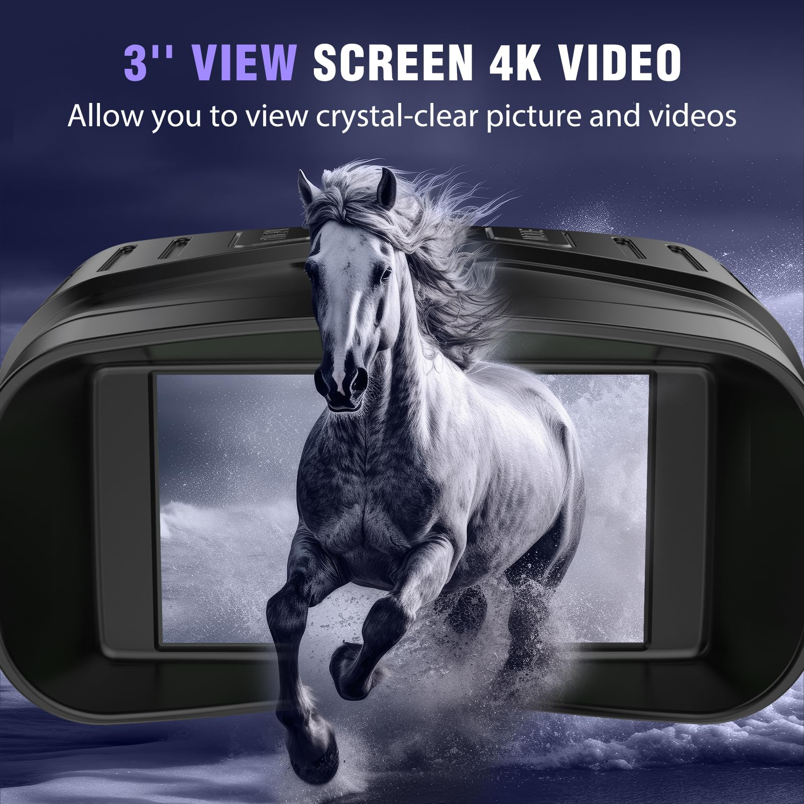 4K Night Vision Goggles, Black