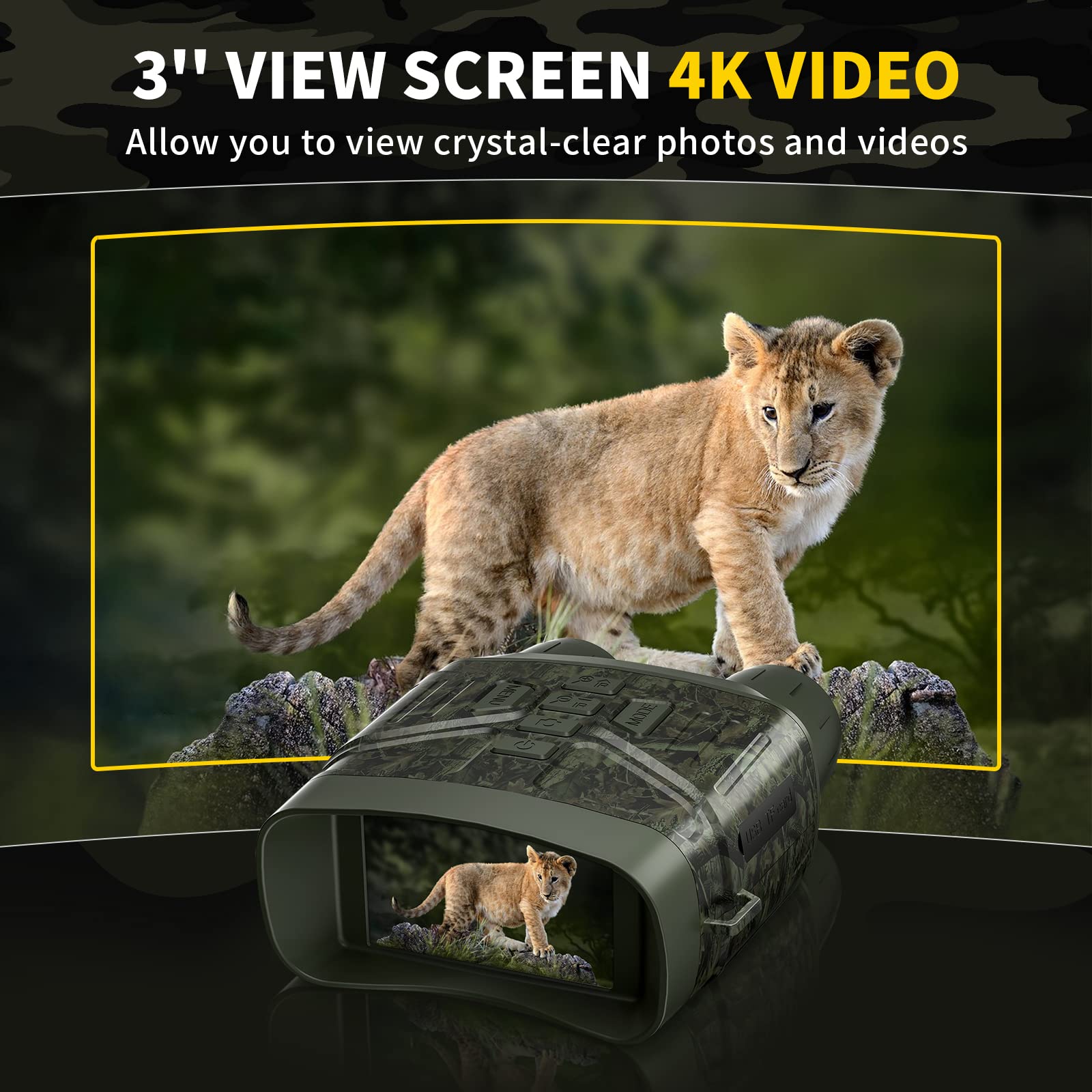 4K Night Vision Goggles, Camouflage