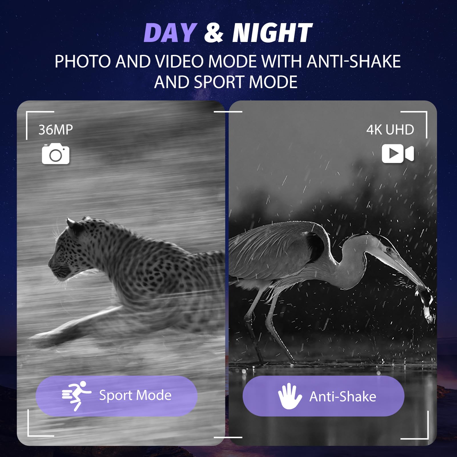 4K Night Vision Goggles, Black