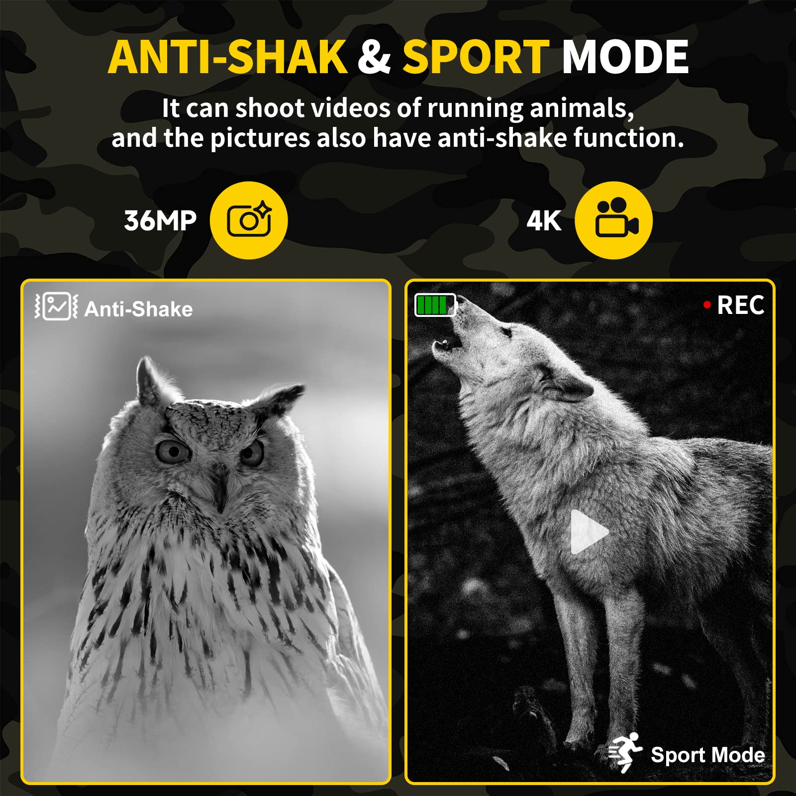 4K Night Vision Goggles, Camouflage